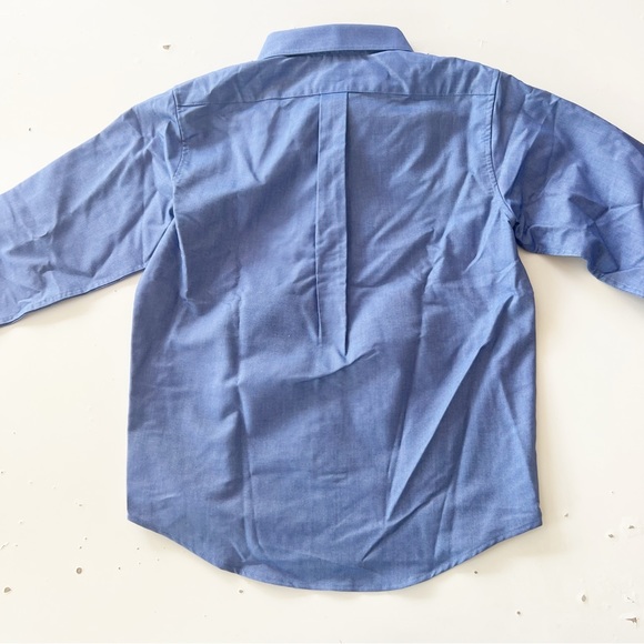 Lands End Boys Bundle Of Oxford Shirt in Blue And Peach  Yellow NWOT - Picture 5 of 16